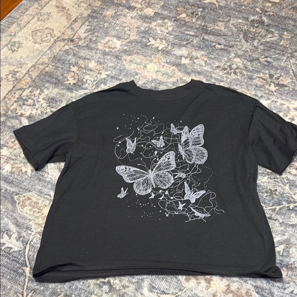 SHEIN Charcoal Gray T-Shirt
